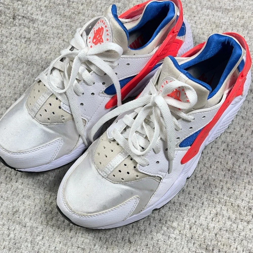 Nike Air Huarache Ultramarine‎ Mens Size 8 White Blue Orange 2017 318429-112
